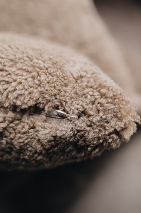 Rectangular Sheepskin Cushions - Waste Less (Feather-Filled, Sheepskin Offcuts)