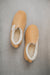 Bird's eye view of Grace - a light soft-soled sheepskin slipper, that is handcrafted in Europe from the highest grade of premium Spanish merino sheepskin.