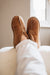 Enjoy Soft Sheepskin boot slippers with outdoor sole. Erin ladies sheepskin boot slipper.