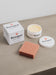 white box with Renapur branding, open pot of leather conditioner and orange/brown applicator sponge