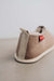Close up View of the heel of the Sophia Walnut Sheepskin Slippers 