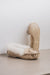 Wool moccasin for women with collar for warmth