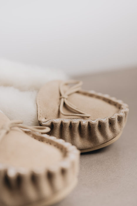 Moccasin Pie crust Womens SLippers