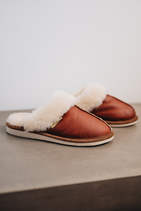 Womens Sheepskin Slipper with sole Slip on
