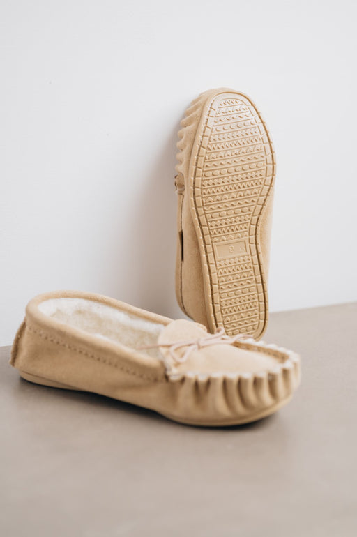 british made womens moccasin slipper