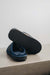 Bottom view showing the sole of the denim women's sheepskin mule slipper called Willow.