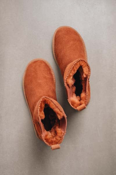 Women's Sheepskin Slipper Boot | WINNIE (Chelsea Boot)